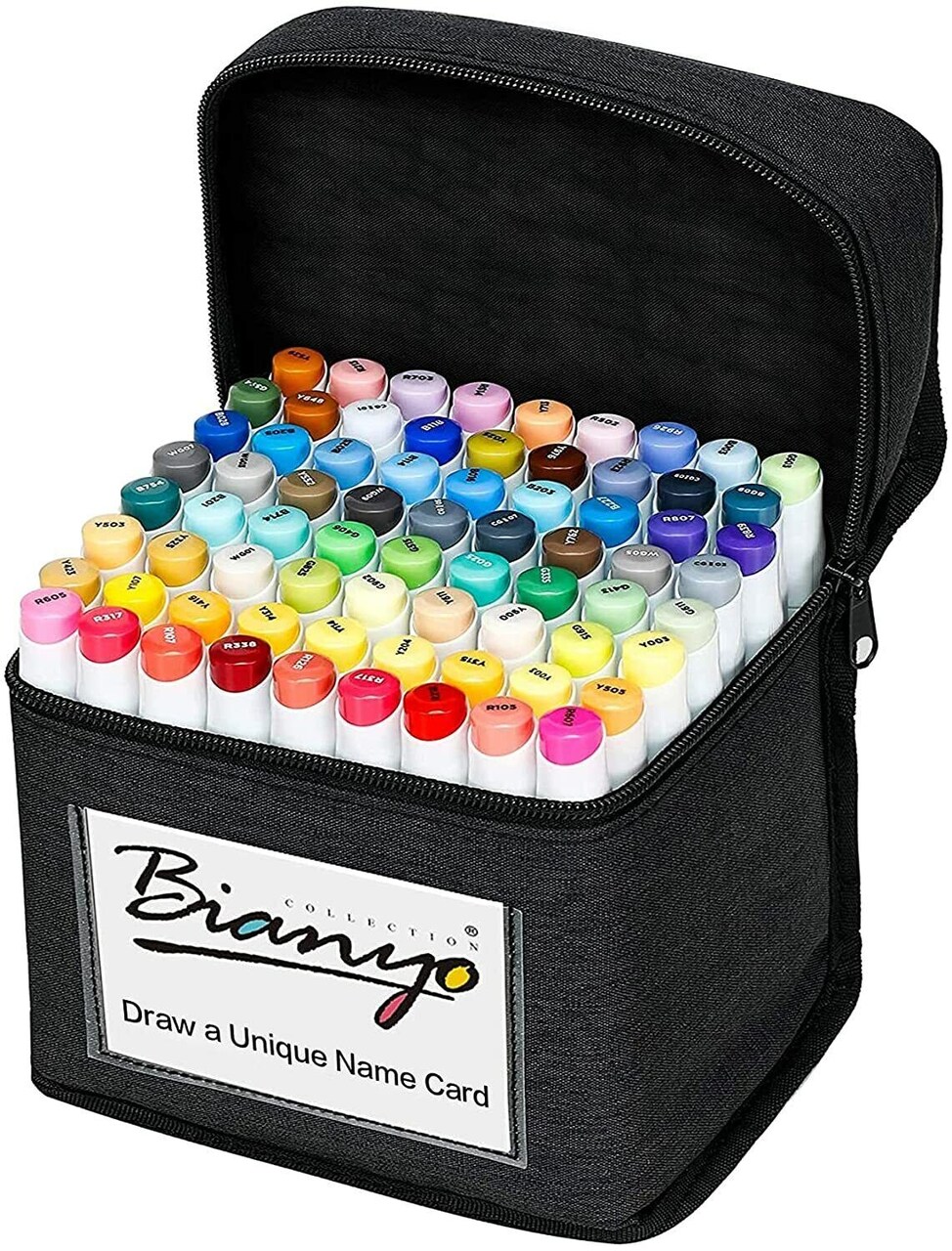 72 Classic Dual-Tip Sketch Markers Set with Carrying Bag (4 Colors)